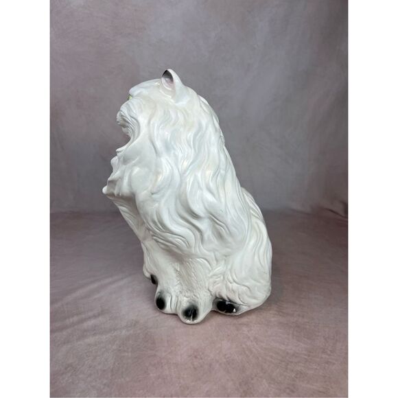 Vintage Large Chalkware Kitty Cat Piggy Coin Bank Persian Cat Kitschy Figurine - Picture 2 of 12